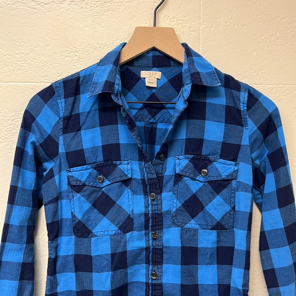 J.Crew Womans Flannel Shirt Size XXS - Picture 3 of 6
